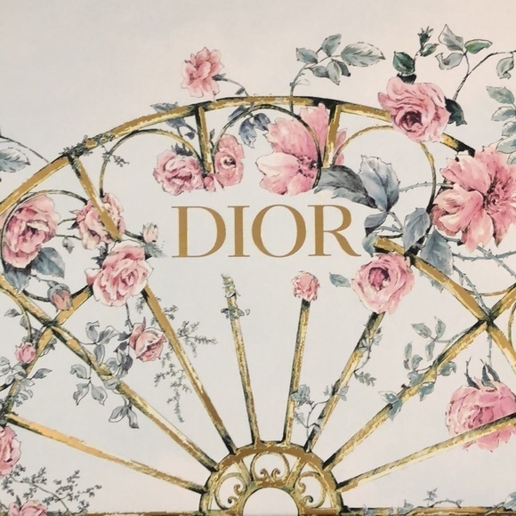 DIOR • BOX & RIBBON GIFT SET • GRANVILLE WHITE & GOLD FLORAL - Picture 8 of 16